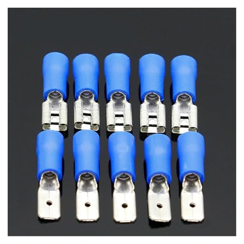100 Pcs (50Pairs) 4.8mm Female Male Electrical & Wiring Connector Insulated Crimp Terminal Spade von LOFWSGPRX