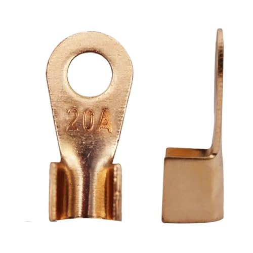 100 Pieces 20A Battery Cable Connector Circular Splice Crimp Copper Terminal Cable Lug OT-20A 100 Pieces 20A Battery Cable Connector Circular Splice Crimp Copper Terminal Cable Lug OT-20A von LOFWSGPRX