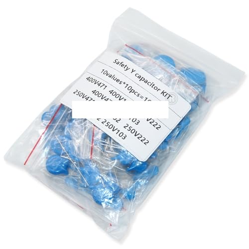 100PCS/Set 10 Values 250VAC 400VAC Y1 Capacitor KIT 471 102 222M 472M 103M Each 10PCS DIY KIT Capacitance Meters von LOFWSGPRX