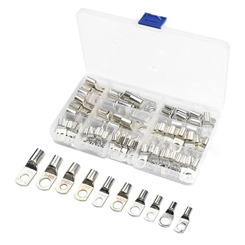 100PCS SCTinned Copper Lug Ring Wire Connectors for Battery Cable Wire Crimp Terminal 100PCS SCTinned Copper Lug Ring Wire Connectors for Battery Cable Wire Crimp Terminal von LOFWSGPRX