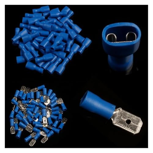 100Pcs FDFD/MDD2-250 Blue Assorted Female&Male Butt Connector Insulated Crimp Wire Terminals Kit 16-14 AWG 1.5-2.5mm2 100Pcs FDFD/MDD2-250 Blue Assorted Female&Male Butt Connector Insulated Crimp Wire Terminals Kit 16-14 AWG 1.5-2.5mm2 von LOFWSGPRX