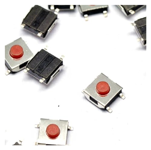 100pcs 6 * 6 * 3.4mm, The patch 4pin Tactile Push Button Switch, Red button Waterproof copper head cooker switch 100pcs 6 * 6 * 3.4mm, The patch 4pin Tactile Push Button Switch, Red button Waterproof copper head cooker switch von LOFWSGPRX
