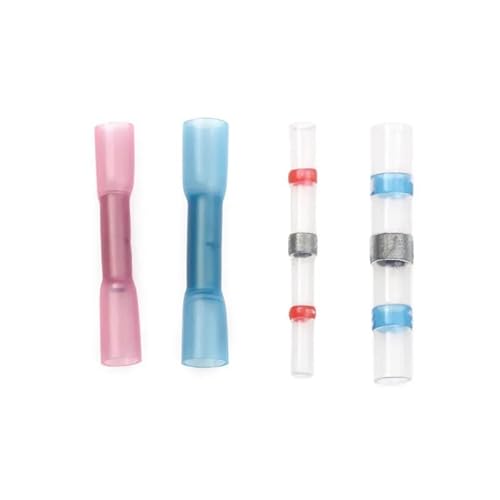 100pcs Waterproof Heat Shrink Butt Electrical Wire Connectors Splice Cable Crimp Terminals +Soldering Terminals Connectors kit von LOFWSGPRX