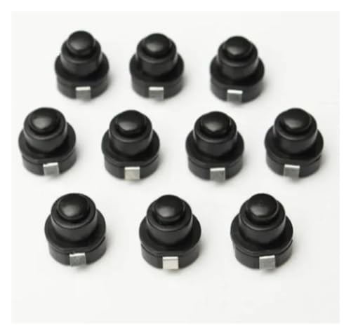 10PCS a lot Flashlight Torch Part Round Push Button Switch Black DC 30V 1A 10mm x 10mm (D*H) von LOFWSGPRX