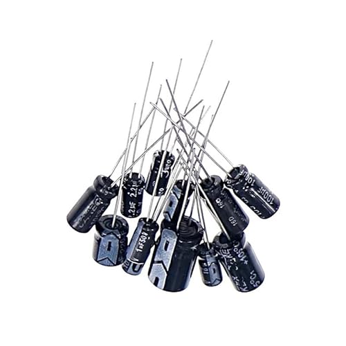 120pcs 12 Value 1uF~470uF Electrolytic Capacitors Assortment Kit Capacitor pack 16V 25V 50V 1UF 2.2UF 3.3UF 4.7UF 10UF 22UF Capacitance Meters von LOFWSGPRX