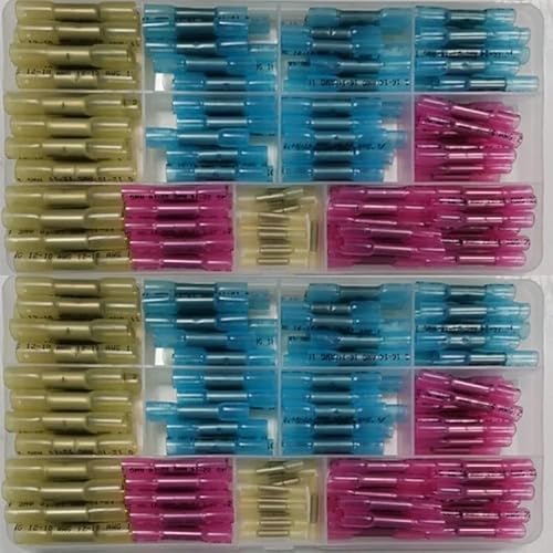 135PCS Waterproof Solder Seal Wire Connectors - Heat Shrink Butt Crimp Electrical Terminals Wire Connector Set von LOFWSGPRX