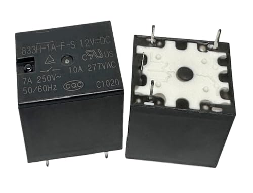 1pc 833H-1A-F-S 12VDC (T73-1A-10A) Relay 4 pins Industrial Electrical Relays von LOFWSGPRX