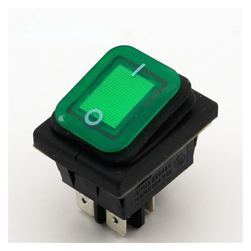 1pc Green Latching Rocker Toggle Switch IP55 4Pin 2Position AC250V/16A LED illuminated Low 1pc Green Latching Rocker Toggle Switch IP55 4Pin 2Position AC250V/16A LED illuminated Low von LOFWSGPRX