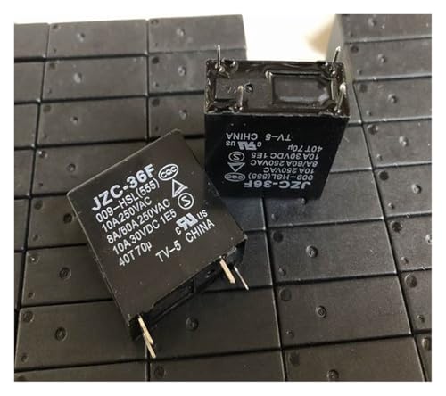 1pc JZC-36F 009-HSL(555) (36FA-5V/9V/12V-10A) Relay 4pins Industrial Electrical Relays von LOFWSGPRX