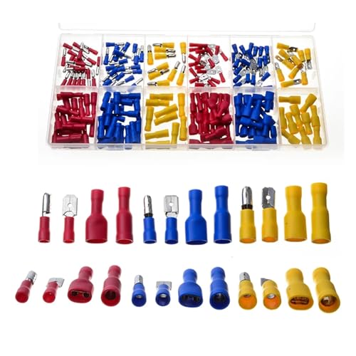 200PCS PVC Cold Press Crimp Terminals Electrical Insulated Connectors Spade Male Female Terminator Marine Automotive Set 200PCS PVC Cold Press Crimp Terminals Electrical Insulated Connectors Spade Male Female Terminator Marine Automotive Set von LOFWSGPRX