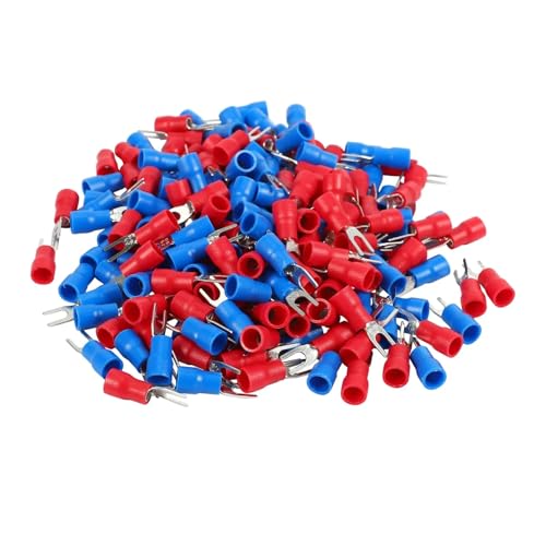 200pcs 16-14 AWG Red Blue Wire Connector Insulated Fork Terminal #4 200pcs 16-14 AWG Red Blue Wire Connector Insulated Fork Terminal #4 von LOFWSGPRX