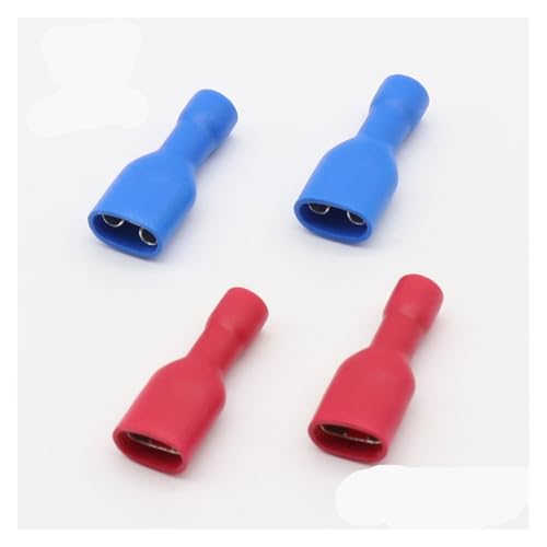 200pcs Fully Insulated Splice Wire Cable Connector 6.3mm Crimp Electrical Terminals 100 Red 100 Blue Kit Set 200pcs Fully Insulated Splice Wire Cable Connector 6.3mm Crimp Electrical Terminals 100 Red 100 Blue Kit Set von LOFWSGPRX