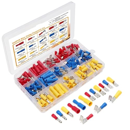 236pcs Insulated Wire Electrical Connectors Butt Ring Spade Fast Disconnect Crimp Terminals Connectors Assortment Kit 236pcs Insulated Wire Electrical Connectors Butt Ring Spade Fast Disconnect Crimp Terminals Connectors Assortment Kit von LOFWSGPRX