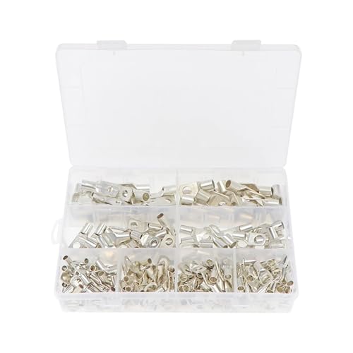 240PCS SC6-6-SC25-8 Copper Tube Wire Ring Crimp Terminals Lug Battery Welding Electrical Wire Connectors Kit von LOFWSGPRX