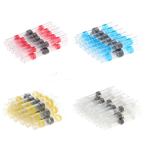 250pcs Solder Seal Wire Connectors Heat Shrink Solder Butt Connectors Kit Insulated Solder Butt Crimp Connector Soldering Ring von LOFWSGPRX
