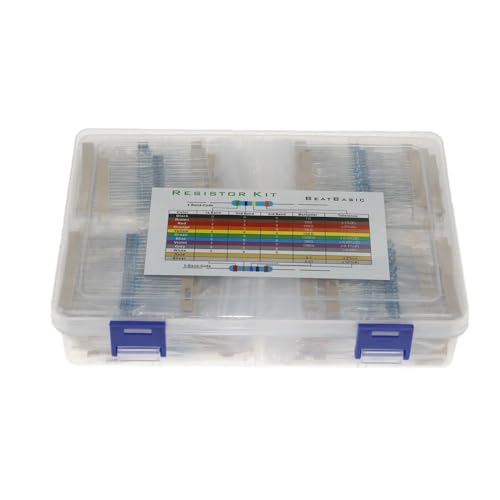 2600pcs/Box 130 Kinds 1/4W 0.25W 1% Metal Film Resistors Assorted Pack Kit Set Lot Resistors Assortment Kits Fixed capacitors Capacitance Meters von LOFWSGPRX