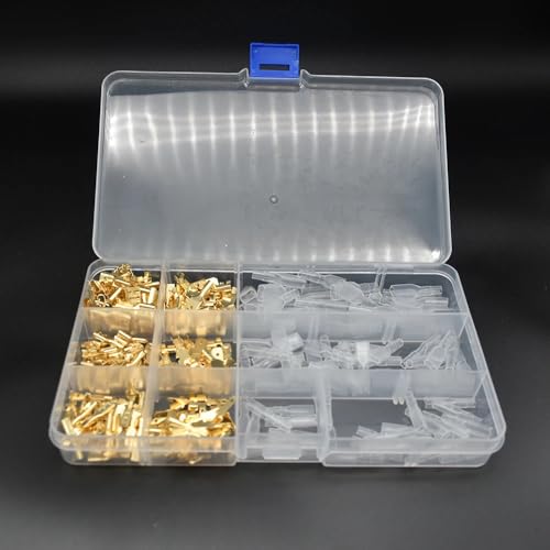 270Pcs 2.8/4.8/6.3mm Insulated Male Female Wire Connector Electrical Wire Crimp Terminals Spade Connectors Assorted Kit 270Pcs 2.8/4.8/6.3mm Insulated Male Female Wire Connector Electrical Wire Crimp Terminals Spade Connectors Assorted Kit von LOFWSGPRX
