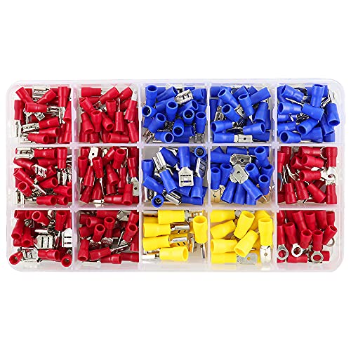 280pcs/Set Cable Lugs Assortment Kit Wire Flat Female and Male Insulated Wire Cable Connectors Crimp Terminals Set Kit 280pcs/Set Cable Lugs Assortment Kit Wire Flat Female and Male Insulated Wire Cable Connectors Crimp Terminals Set Kit von LOFWSGPRX