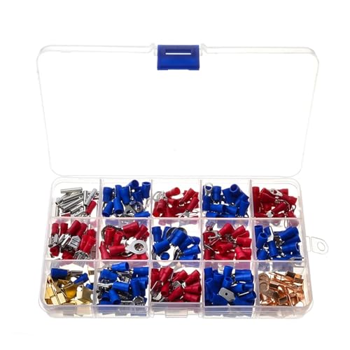 300pcs/Set Insulated Crimp Terminator Electrical Cable Wire Rolled Copper Terminals Assorted Red Blue Butt Connectors Kit 300pcs/Set Insulated Crimp Terminator Electrical Cable Wire Rolled Copper Terminals Assorted Red Blue Butt Connectors Kit von LOFWSGPRX