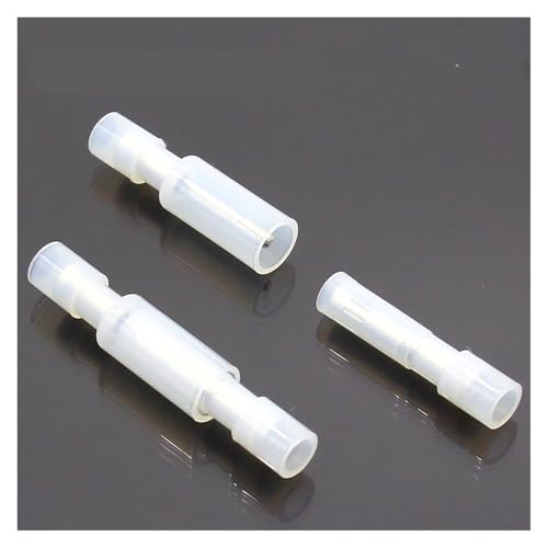 50PCS Shaped Female Male Insulating Joint Wire Connector Electrical Crimp Terminal for 24-18 AWG White von LOFWSGPRX