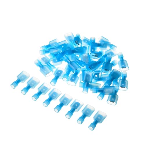 50pcs 16-14AWG Blue Fully Insulated Wire Cable Connector Crimp Spade Terminals 50pcs 16-14AWG Blue Fully Insulated Wire Cable Connector Crimp Spade Terminals von LOFWSGPRX