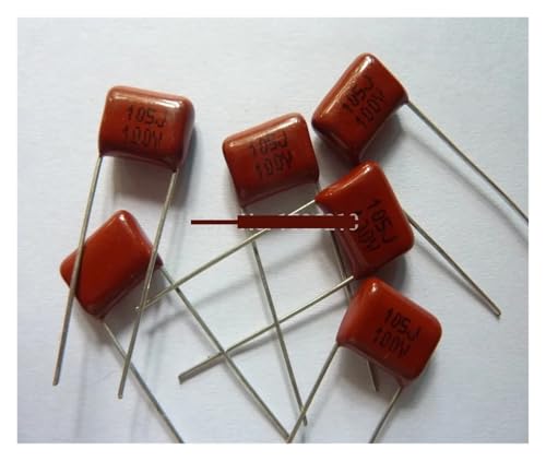 50pcs CBB capacitor 105 100V 105J 1uF 1000nF P10 CL21 Metallized Polypropylene Film Capacitor Capacitance Meters von LOFWSGPRX