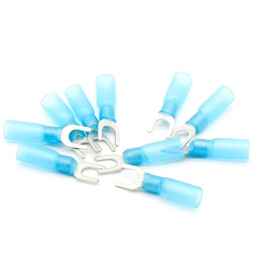 50pcs SV2-5 Blue Furcate Insulated Wiring Terminals Cable Wire Connector waterproof Thermal shrinkable terminal SV2.5-5 SV 50pcs SV2-5 Blue Furcate Insulated Wiring Terminals Cable Wire Connector waterproof Thermal shrinkable terminal SV2.5-5 SV von LOFWSGPRX