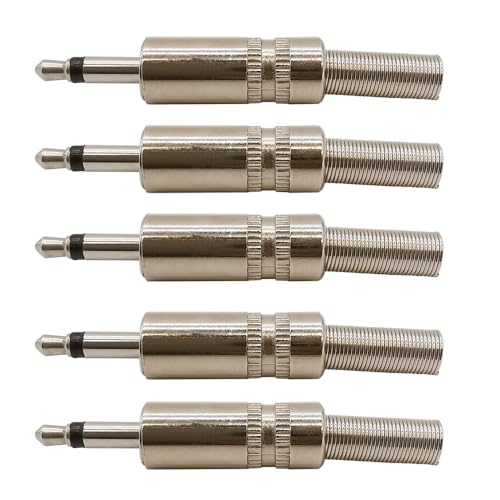 5Pcs 3.5mm Mono Male Adapter Cable Soldering Connector Wire Terminals for Headphone Jack 5Pcs 3.5mm Mono Male Adapter Cable Soldering Connector Wire Terminals for Headphone Jack von LOFWSGPRX