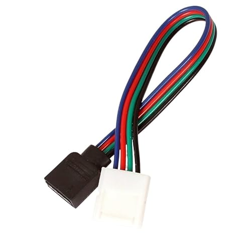 5pcs/Lot 4pin 10MM LED Connector with 15cm Wire Female Jack with 22AWG Cable For 5050 SMD RGB Led Strip Light 12V 24V von LOFWSGPRX
