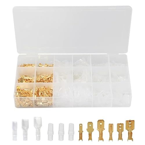 600PCS Assortment 2.8/4.8/6.3mm Female/Male Spade Connectors Insulated Electrical Wire Crimp Terminals set 600PCS Assortment 2.8/4.8/6.3mm Female/Male Spade Connectors Insulated Electrical Wire Crimp Terminals set von LOFWSGPRX