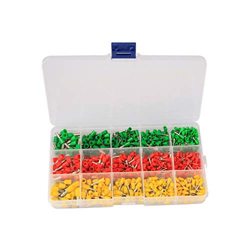 600Pcs Mix Crimping Tube Terminals Connector Cord Pin End Cable Wire Ferrules Crimp Terminals Kit for 22~12AWG 600Pcs Mix Crimping Tube Terminals Connector Cord Pin End Cable Wire Ferrules Crimp Terminals Kit for 22~12AWG von LOFWSGPRX