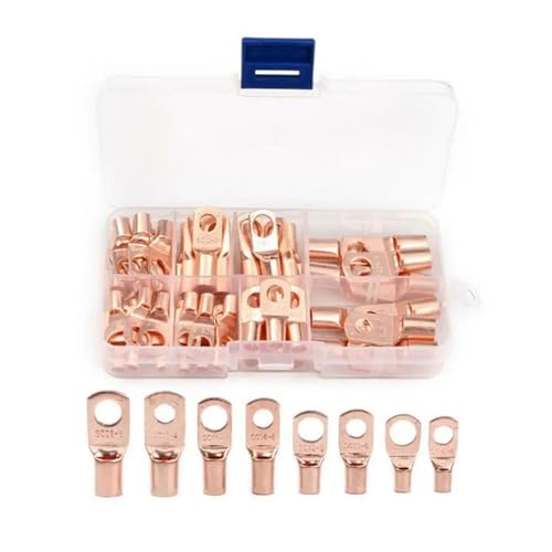 60PCS SC Tinned Copper Lug Ring Wire Connectors Bare Cable Terminal(1 UK) von LOFWSGPRX