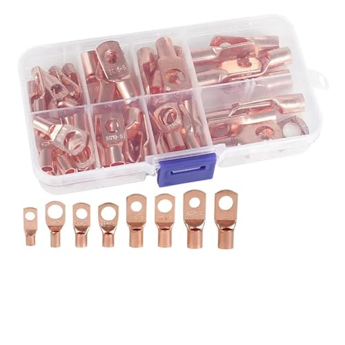 60pcs Copper Lug Ring Wire Connectors Cable Crimp Terminal SC6-6 SC6-8 SC10-6 SC10-8 SC16-6 SC16-8 SC25-6 60pcs Copper Lug Ring Wire Connectors Cable Crimp Terminal SC6-6 SC6-8 SC10-6 SC10-8 SC16-6 SC16-8 SC25-6 von LOFWSGPRX
