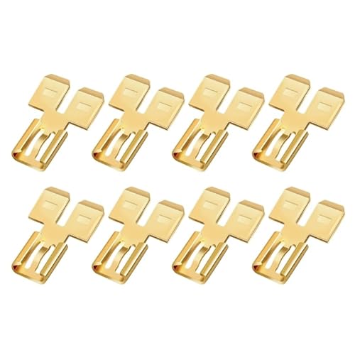 8Pcs 2 Way Wire Terminals Adapter NonInsulated Brass Spades Connectors Double Piggybacks Spades Connectors Easy to Use 8Pcs 2 Way Wire Terminals Adapter NonInsulated Brass Spades Connectors Double Piggybacks Spades Connectors Easy to Use von LOFWSGPRX