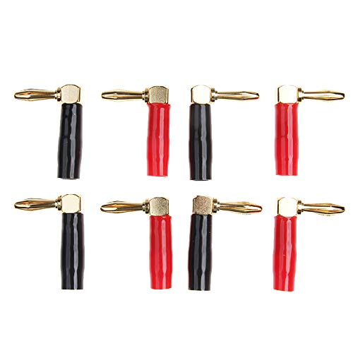 8pcs Right Angle Gold 4mm Set Speaker Cable Connectors Screw L Type Adapter For 20 AWG-8 AWG Wire 8pcs Right Angle Gold 4mm Set Speaker Cable Connectors Screw L Type Adapter For 20 AWG-8 AWG Wire von LOFWSGPRX