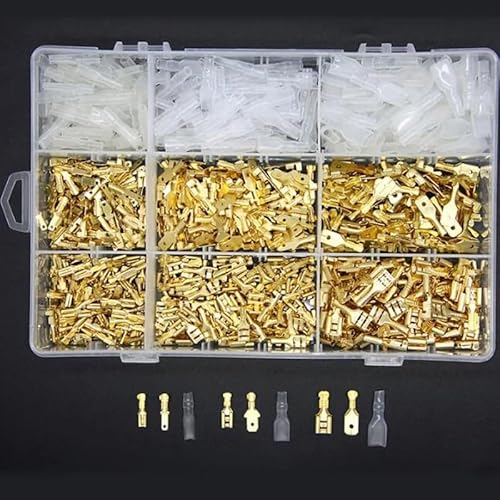 900Pcs/Set Insulated Electrical Wire Crimp Terminals 2.8/4.8/6.3mm Spade Connectors Assortment Kit with Box 900Pcs/Set Insulated Electrical Wire Crimp Terminals 2.8/4.8/6.3mm Spade Connectors Assortment Kit with Box von LOFWSGPRX