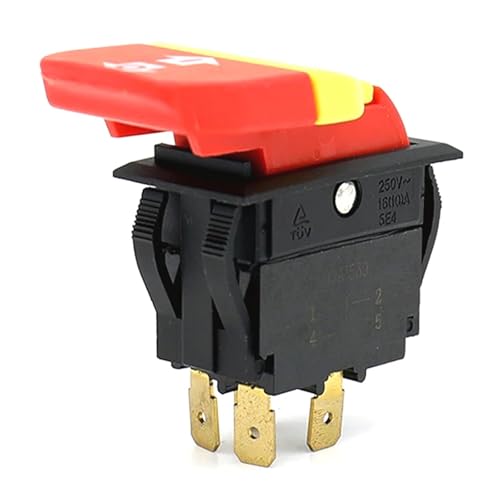 HY18 Pushbutton Switch ON OFF Push Button Switches for Wood Mechanical Power Tools with Lock 20/12A 125/250V 5E4 HY18 Pushbutton Switch ON OFF Push Button Switches for Wood Mechanical Power Tools with Lock 20/12A 125/250V 5E4 von LOFWSGPRX