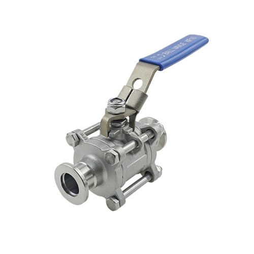 KF40 High Vacuum 3-Pieces Manual Ball Valve 304 Stainless Steel Helium leak detection Vacuum Flange von LOFWSGPRX