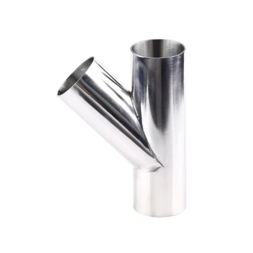 LOFWSGPRX 4-1/4" Stainless Steel 304 Welding OD 108mm Tee 3 Way Oblique Y Type Shape Pipe Fitting von LOFWSGPRX