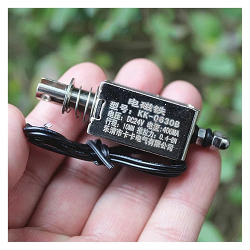 LOFWSGPRX DC 24V Linear Push-Pull Impact Type Solenoid Electromagnet Open Frame Spring Magnet Plunger 10mm Stroke LOFWSGPRX DC 24V Linear Push-Pull Impact Type Solenoid Electromagnet Open Frame Spring Magnet Plunger 10mm Stroke von LOFWSGPRX