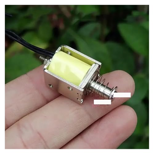 LOFWSGPRX DS-0520S Stroke 9mm DC 12V 0.28A Small Spring Push Pull Type Rod Magnet Open Frame Solenoid Electromagnet LOFWSGPRX DS-0520S Stroke 9mm DC 12V 0.28A Small Spring Push Pull Type Rod Magnet Open Frame Solenoid Electromagnet von LOFWSGPRX