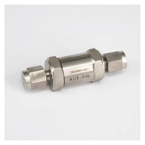 LOFWSGPRX Fit for 1/8" O/D Tube 316 Stainless Steel Non-Return Valve Check Valve Compression Fitting LOFWSGPRX Fit for 1/8" O/D Tube 316 Stainless Steel Non-Return Valve Check Valve Compression Fitting von LOFWSGPRX