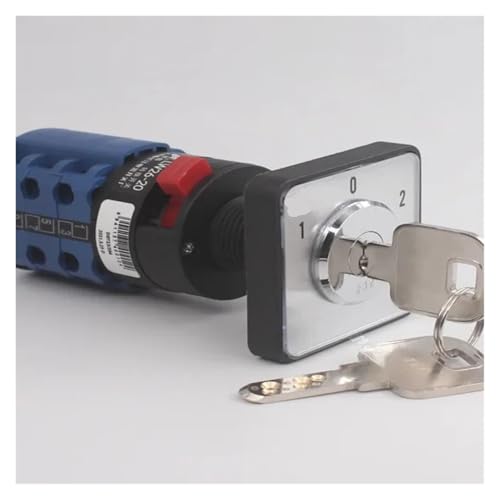 LW26-20/3S4 Single Hole 22.3mm Locking Key Dual Power Switching electronic starter Transfer 20A Rotary Cam Switch von LOFWSGPRX