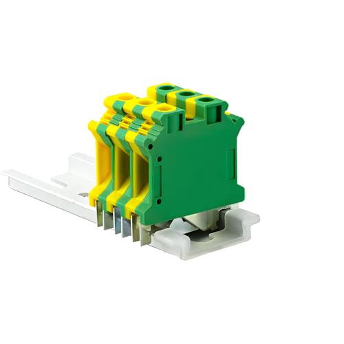 PE Din Rail Terminal Block 10Pcs USLKG-10N Screw Terminal Blocks Ground Class Connector USLKG10N Wire Conductor PE Din Rail Terminal Block 10Pcs USLKG-10N Screw Terminal Blocks Ground Class Connector USLKG10N Wire Conductor von LOFWSGPRX