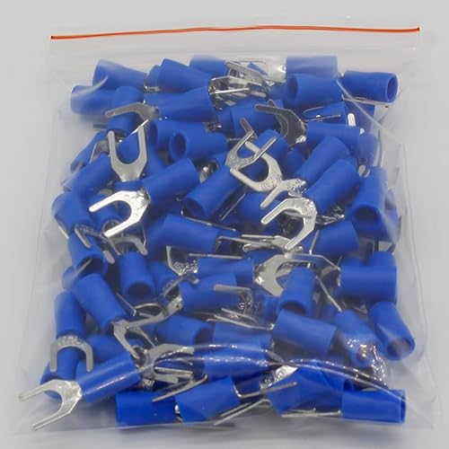 SV2-5 Blue Furcate Insulated Wiring Terminals Cable Wire Connector 100PCS/Pack Insulating Cable Lug terminals SV2.5-5 SV SV2-5 Blue Furcate Insulated Wiring Terminals Cable Wire Connector 100PCS/Pack Insulating Cable Lug terminals SV2.5-5 SV von LOFWSGPRX