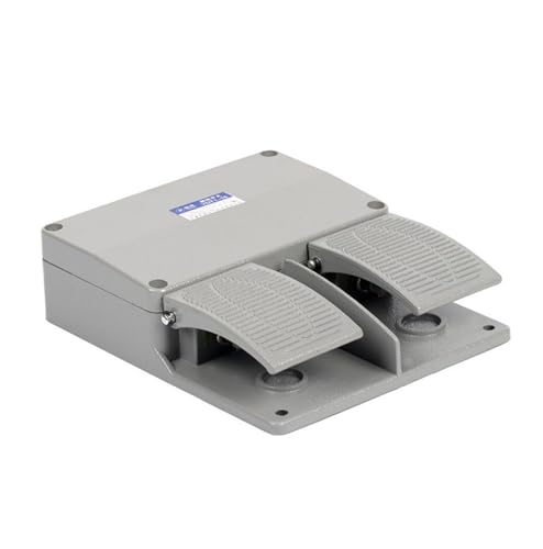 YDT1-16 aluminum shell gray double pedal switch 380V 6A double core with silver machine tool accessories switch von LOFWSGPRX