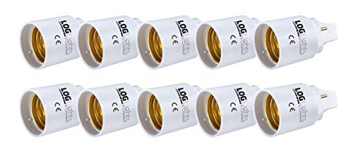 10 x G24D 2-Pin Adapter E27 Schraubgewinde f LED Leuchtmittel Converter LOG 10 x G24D 2-Pin Adapter E27 Schraubgewinde f LED Leuchtmittel Converter LOG von LOG Lights of Germany