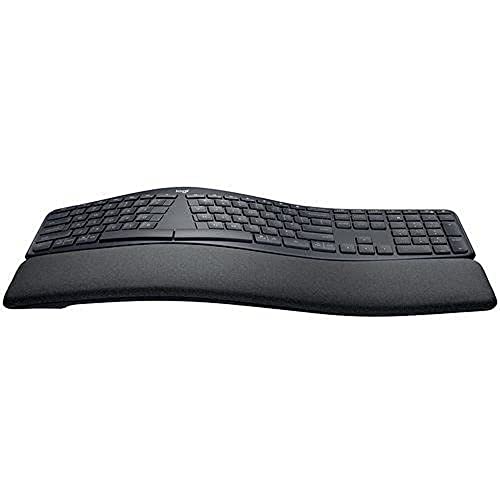 Logitech ERGO K860 - kabellose ergonomische Tastatur mit geteilter Tastenanordnung, IT QWERTY - Graphit von Logitech