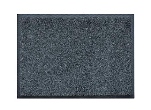 LOGOMATA Fußmatte Midnight Grey 150 x 200 cm schmutzfangmatte aussen und innen - waschbar von LOGOMATA