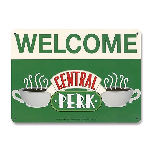 Logoshirt®️ Friends I Central Perk I Welcome I Blechschild Retro I Magnettafel I Klein I DIN A5 von Logoshirt